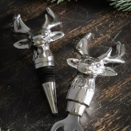 Stag Bottle Stopper Aluminium