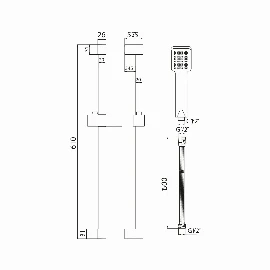 Black Square Riser Rail Kit