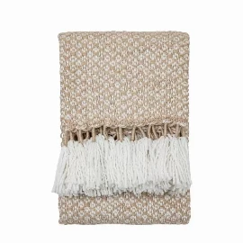 Woven Wrapped Tassel Throw Organica