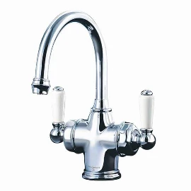 Perrin & Rowe | Monobloc Dual-Lever Basin Mixer Tap with Filtration