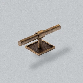 Brokk T-Bar Knob | Dark Brushed Brass