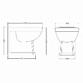 Traditional Back to Wall Pan