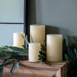 Column Candle Rustic