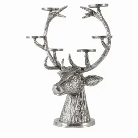 Stag Candelabra Aluminium