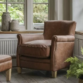 Paton Chair Vintage Brown Leather