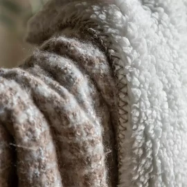 Woven Organica Faux Mohair Sherpa Throw