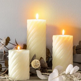 Icicle Column Candle Whirlwind