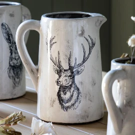 Stag Pitcher Vase