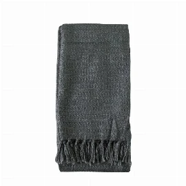 Acrylic Textured Throw - Grey