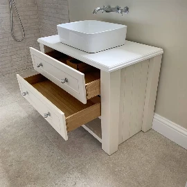 The Hinch | Single Painted Vanity Unit for Sit On Basin