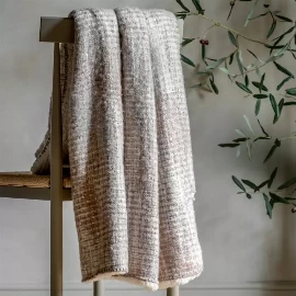 Woven Organica Faux Mohair Sherpa Throw