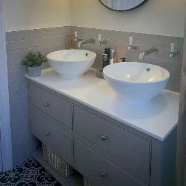 Amy Large Painted Vanity Unit | Sit On Basin