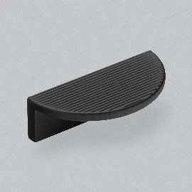 Barrington Eclipse Ribbed Pull Handle 64 mm | Matt Black