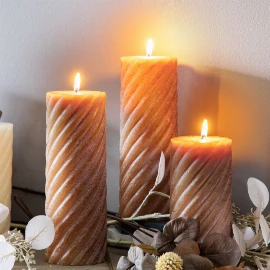 Icicle Column Candle Whirlwind - Small