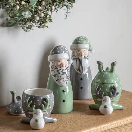 Reindeer Pot with Lid