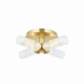 Kairos Bathroom 4 Ceiling Light Brass