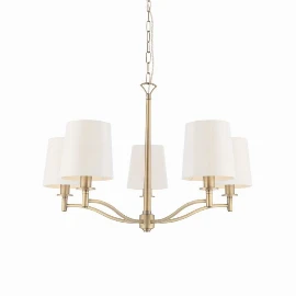 Orenda Pendant Light - Large - Antique Brass - Snowfall