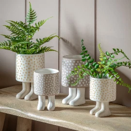 Dotty Planter with Feet