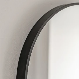 Small Yarrow Mirror - Black