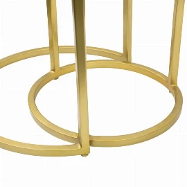 Ritzing Nest Tables - Gold