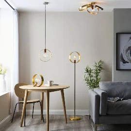 Circle 3 Ceiling Light Brushed Brass/Nickel/Copper