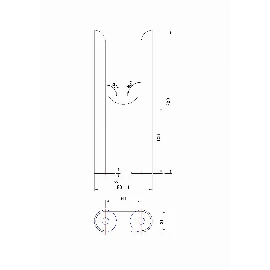 2 Column Radiator Feet - Anthracite