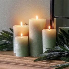 Column Candle Rustic