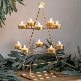 Xmas Tree Tealight Holder x10