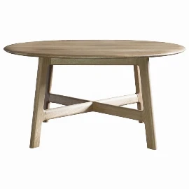 Iberia Round Coffee Table - Oak