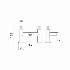 Luxembourg Tap | Bath Filler