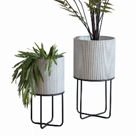 Aida Metal Planter Set of 2