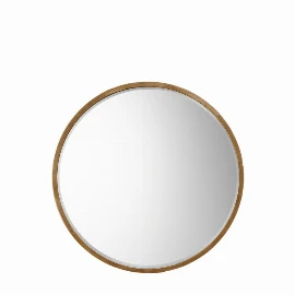 Huxley Large Round Mirror - Antique Gold