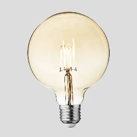Vintage LED Edison Bulb Old Filament Lamp | 5W E27 Globe G125 Regular price