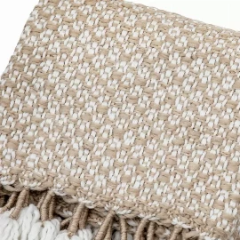 Woven Wrapped Tassel Throw Organica