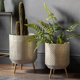 Emilia Metal Planter Set of 2