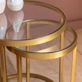 Ritzing Nest Tables - Gold