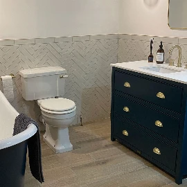 Amy Chest Painted Vanity Unit - Under-counter Basin