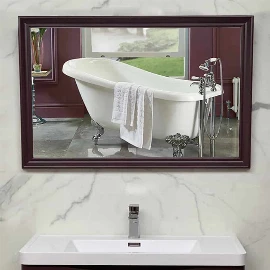 Traditional Bespoke Bathroom Mirror | with Demister | Any Colour