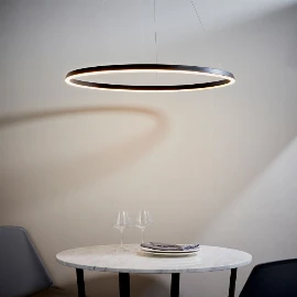 Stateen Pendant Light - Black / Snowfall