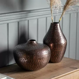 Leiani Vase Round Bronze