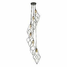 Moirason 6 Pendant Light Black/Gold