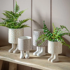 Dotty Planter with Feet