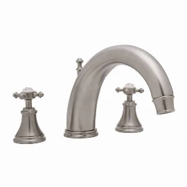 Perrin & Rowe | Bath Filler Tap with Cross Handles and 10" Spout