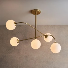 Oscar Ceiling Light - Brushed Brass