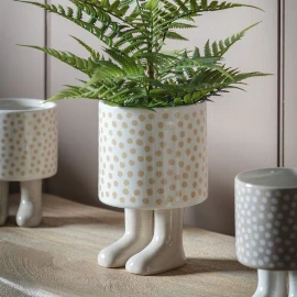 Dotty Planter with Feet