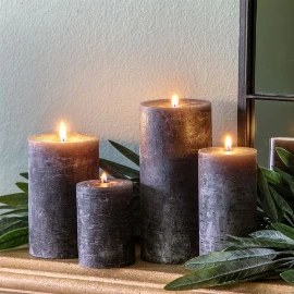 Column Candle Rustic