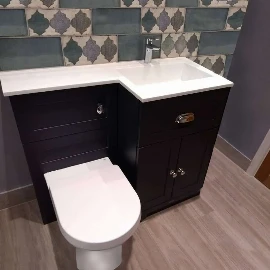 Louise Vanity Unit & Toilet Combination | Undercounter Sink