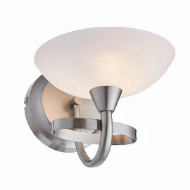 Cassian Wall Light - Satin Chrome - Snowfall