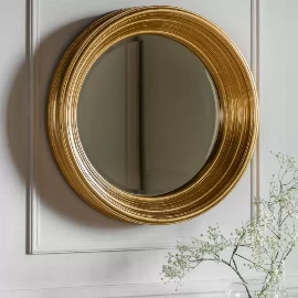 Keaton Round Mirror Gold