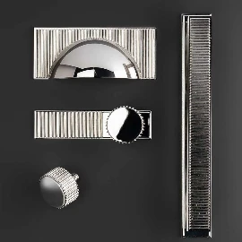 Barrington Knob Back Plate, 100mm | Polished Nickel